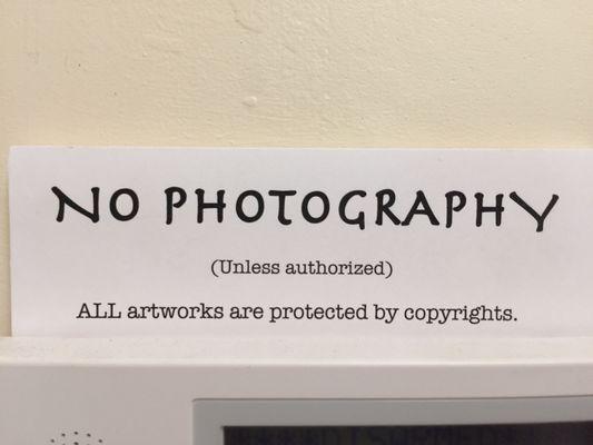 I wish I could share pictures of the galleries, but rules are rules.