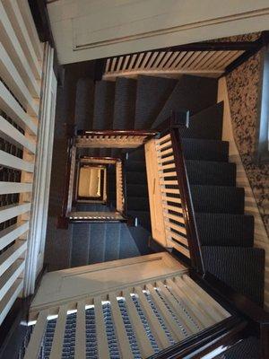 A look down the stairwell