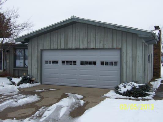 Replacement door with windows