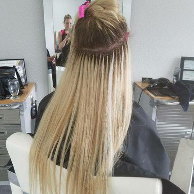 Hair extensions by Jessica