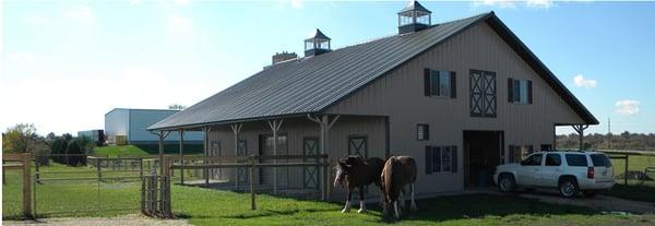 Metal Horse Barn