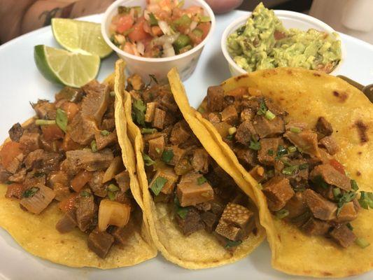 Beef tongue tacos...delicacy's...