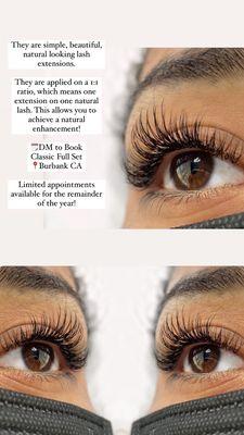 CLASSIC LASH EXTENSIONS