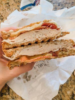 Newfoundland on whole grain bread.