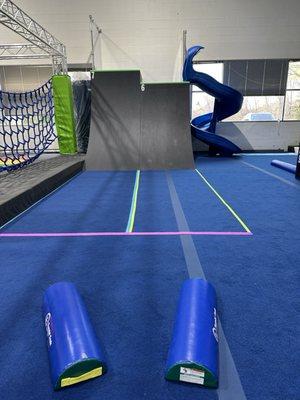 The little ones area the warped wall..