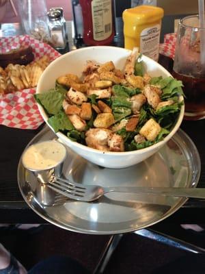 Best chicken Caesar salad I've ever had! And in a really cool bowl.....