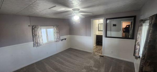 Interior of a Phoenix mobile home staged for sale. I wiped from the ceiling down to the floor.