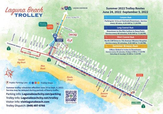 Summer 2022 Trolley Map