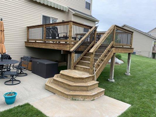 Deck Staining "Before"