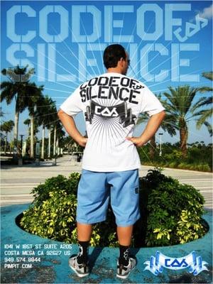 THIS WAS A CODE OF SILENCE AD SHOT IN MIAMI, FLORIDA DURING KIMO SLICE FIGHT FOR CBS SPORTS.