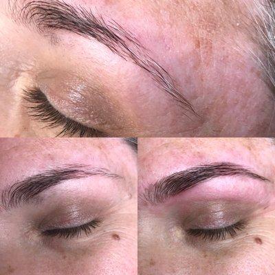 Brow tint and wax