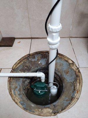 Sump pump replacement