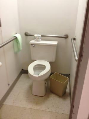 Too narrow patient bathroom for patient in bigger wheelchair, my mothers room mate