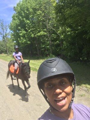 Trail pic of my daughter and I !