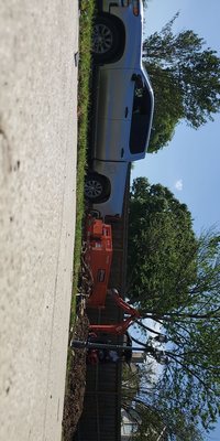 Jj loading up the trailer for another load