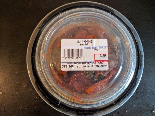 Squid with rice ($6.99) - This is literally weeks old. Do yourself a favor and avoid.