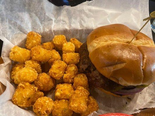 Burger and Tots