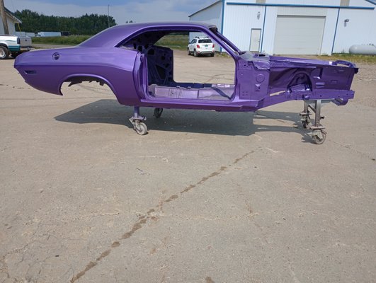 check out this 1970 Dodge challenger we painted. Just have to finish putting it together. Will post more once its all ready