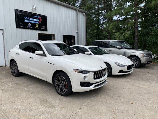 Maserati's in for service