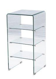 JX3018 3 Shelves, Smooth, Strong and Resistant Tempered Glass.