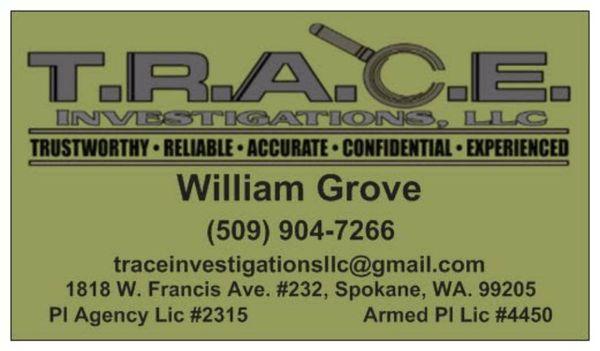 T.R.A.C.E. Investigations, LLC