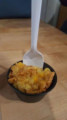 Delicious sweet corn pudding