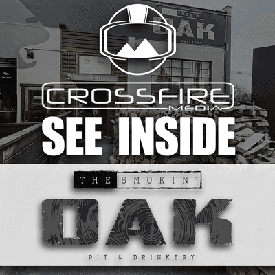 Crossfire Media NW Vancouver Washington Portland Oregon, providing Interactive 360 degree Virtual Business Tour The Smokin' Oak