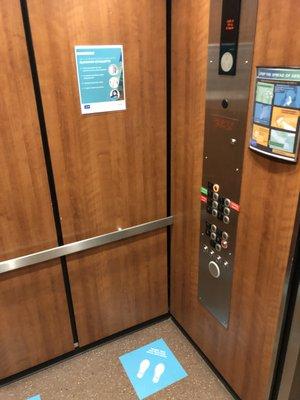 COVID precautions and guidelines in elevators