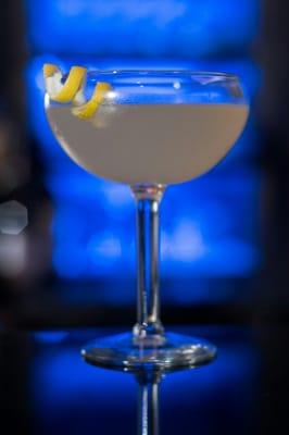 The French 75  is usually made with gin, champagne, lemon juice and simple syrup. Our server Elizabeth knows it's our favorite.