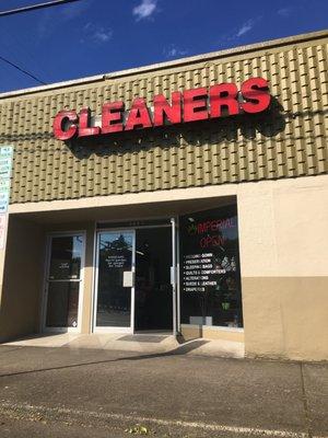 Welcome to Imperial Dry Cleaners! We are located in downtown Camas on the corner of NE 5th Ave & Birch St.