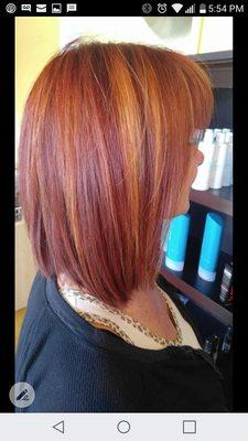 Redken Color. Red heads are hot and spicy