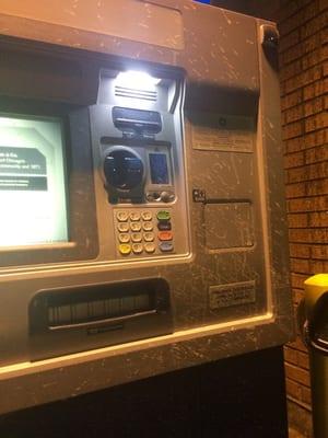 Probably the dirtiest ATM I've ever used- but I still love Chase!