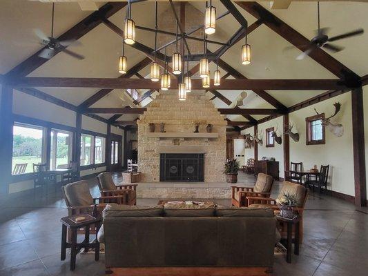 Living Area in our Main Lodge