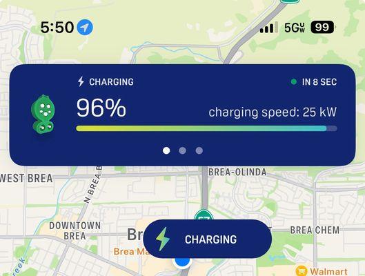 Eeewwww to 25%. Going to Moab, so yes my first charge needed to be 100%.