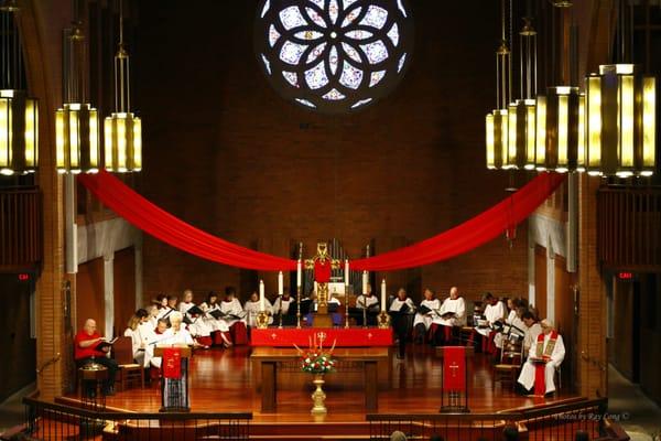 Sanctuary at Pentecost