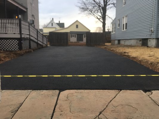 New asphalt Driveway