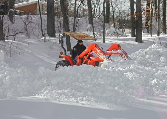 Clearing our drive after Snowmageddon!