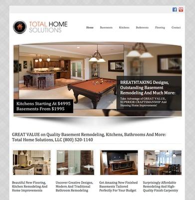 Home Remodeling Website Created With Wordpress And Strong Marketing Content