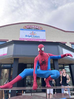 Spider man loves visiting us for story time with Spidey. Stay tuned for the next dates he will be in clinic!