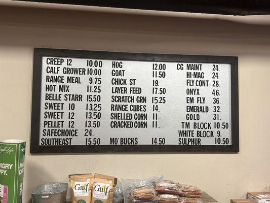 Feed Prices