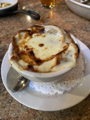 French Onion soup is delicious!