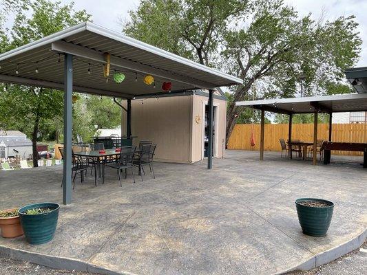 After - New stamped concrete patio!