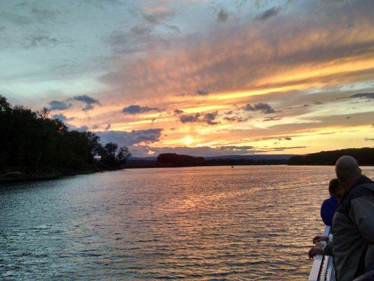 Sunset on the river