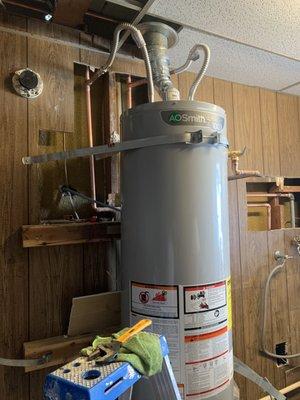 Water heater installation