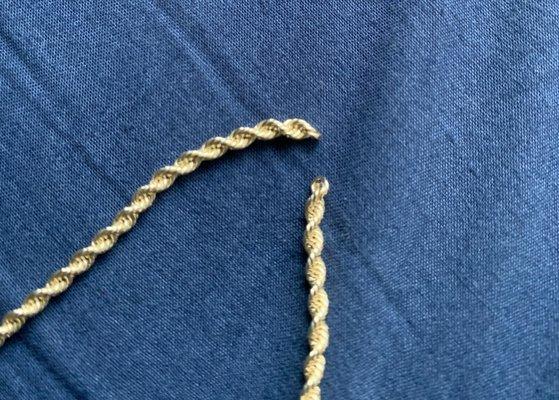 Another part of the rope chain broke during my sleep