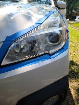 After headlight restoration.