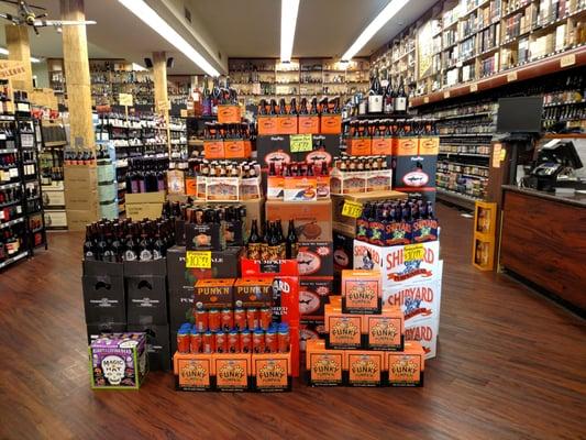 Amazing pumpkin beer display.  Makes me want to host a tasting.