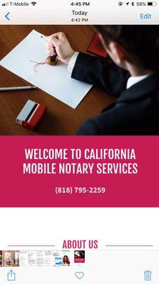 California Mobile Notary Services