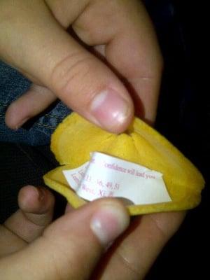 Have you ever seen a fortune cookie that could be pealed open?