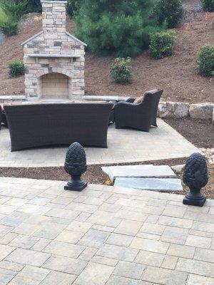 Fireplace patio